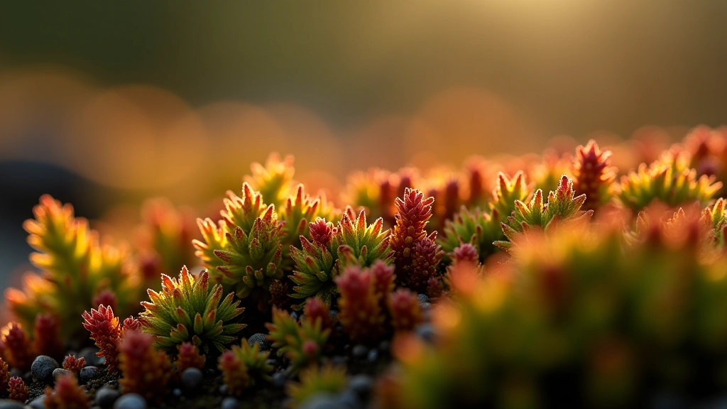 Close-up view of sphagnum moss and heather plants growing densely on bogland surface showing characteristic bog vegetation